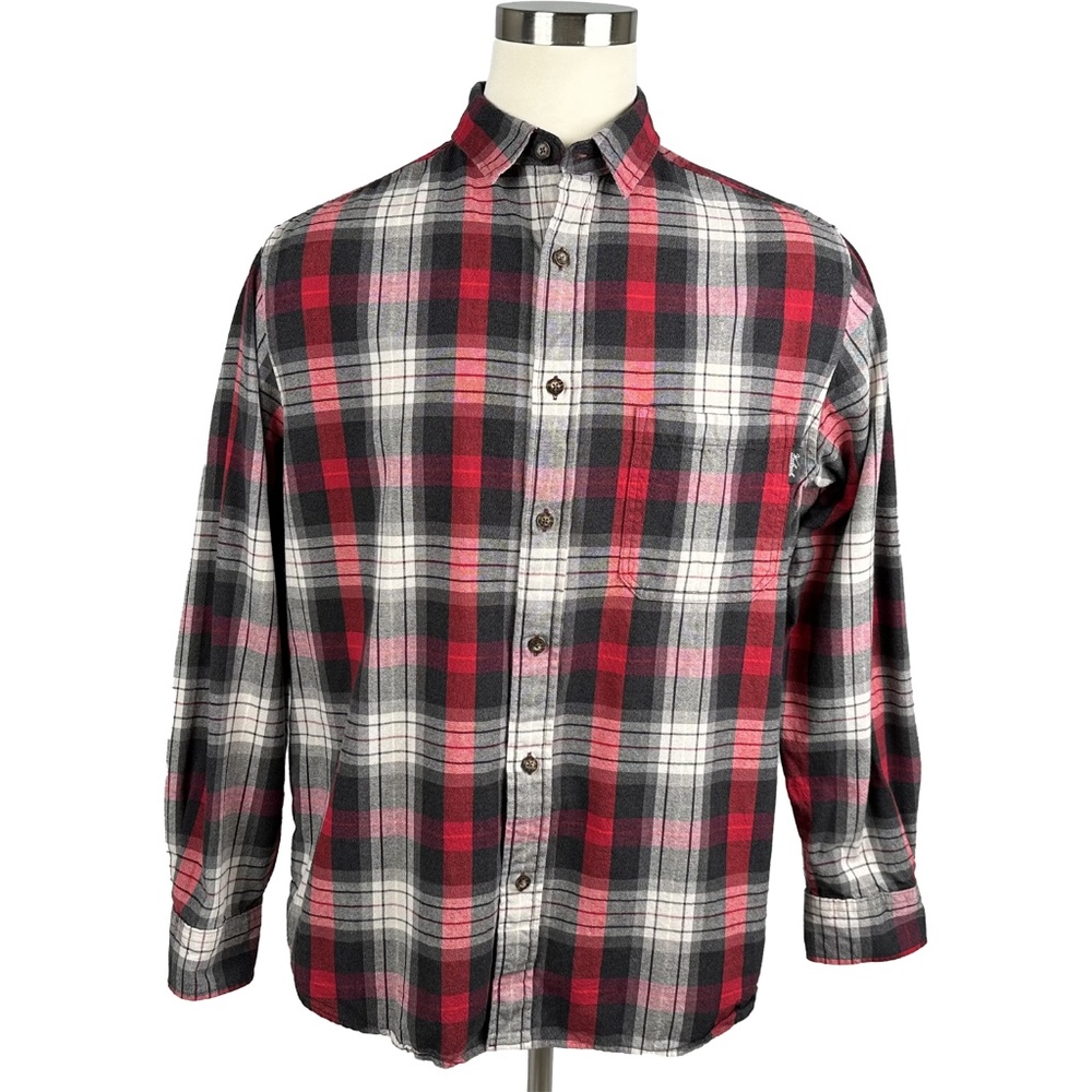 Woolrich Red Plaid Flannel Shirt (L)